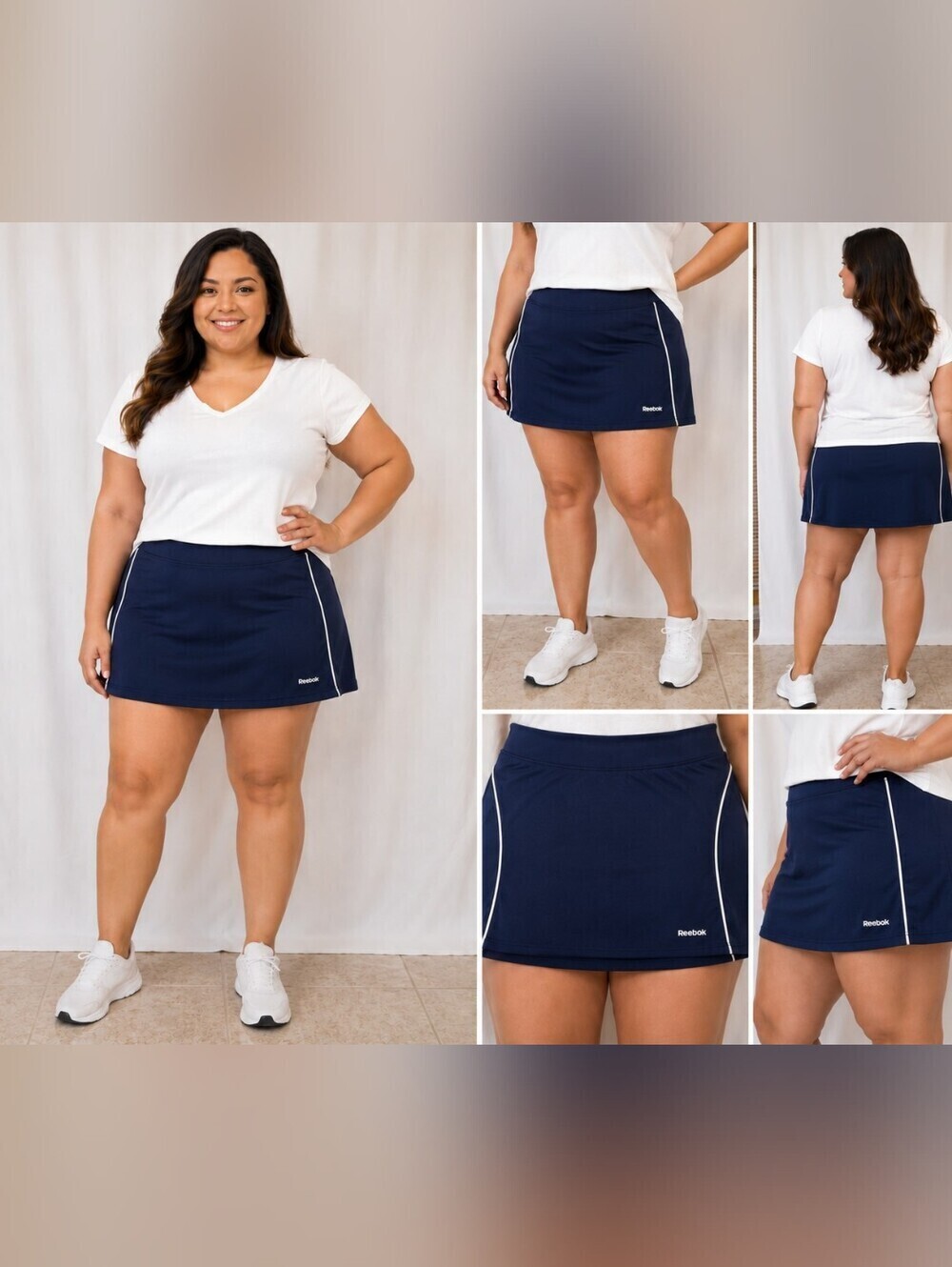 Reebok PlayDry Athletic Tennis Golf Skort Skirt with Shorts Women's XL